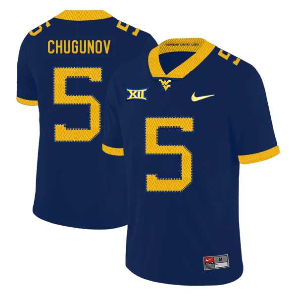 West Virginia Mountaineers 5 Chris Chugunov Navy College Football Jersey Dzhi,We sell and wholesale West Virginia Mountaineers 5 Chris Chugunov Navy College Football Jersey Dzhi on line form chian!